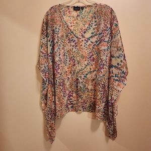 Allen B by Allen Schwartz Sheer Top Tie at Waist / Coverup M